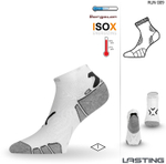 Носки Lasting RUN 009, microfiber+polypropylene, белый с черной полоской, размер XL , RUN009-XL