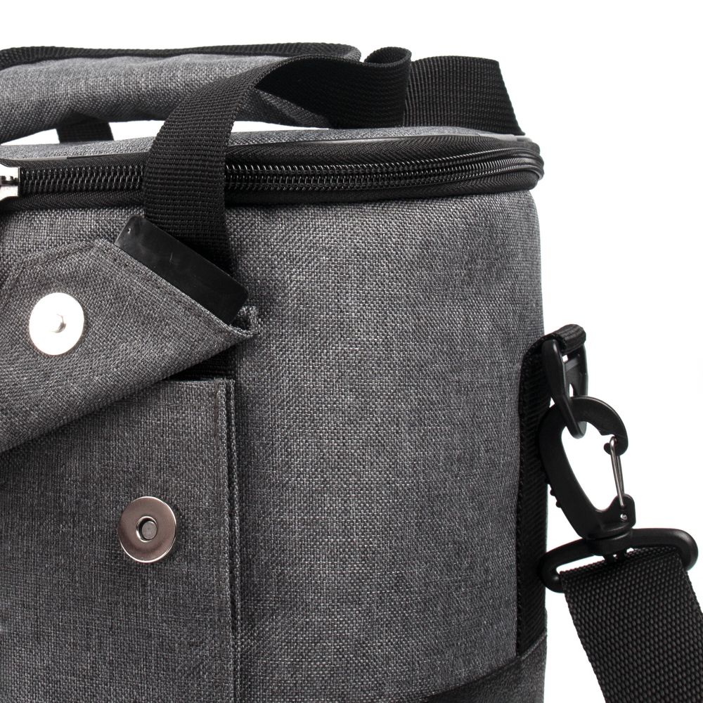 Сумка изотермическая СЛЕДОПЫТ Gray Line Pro, 13 л, цв. серый меланж/3/