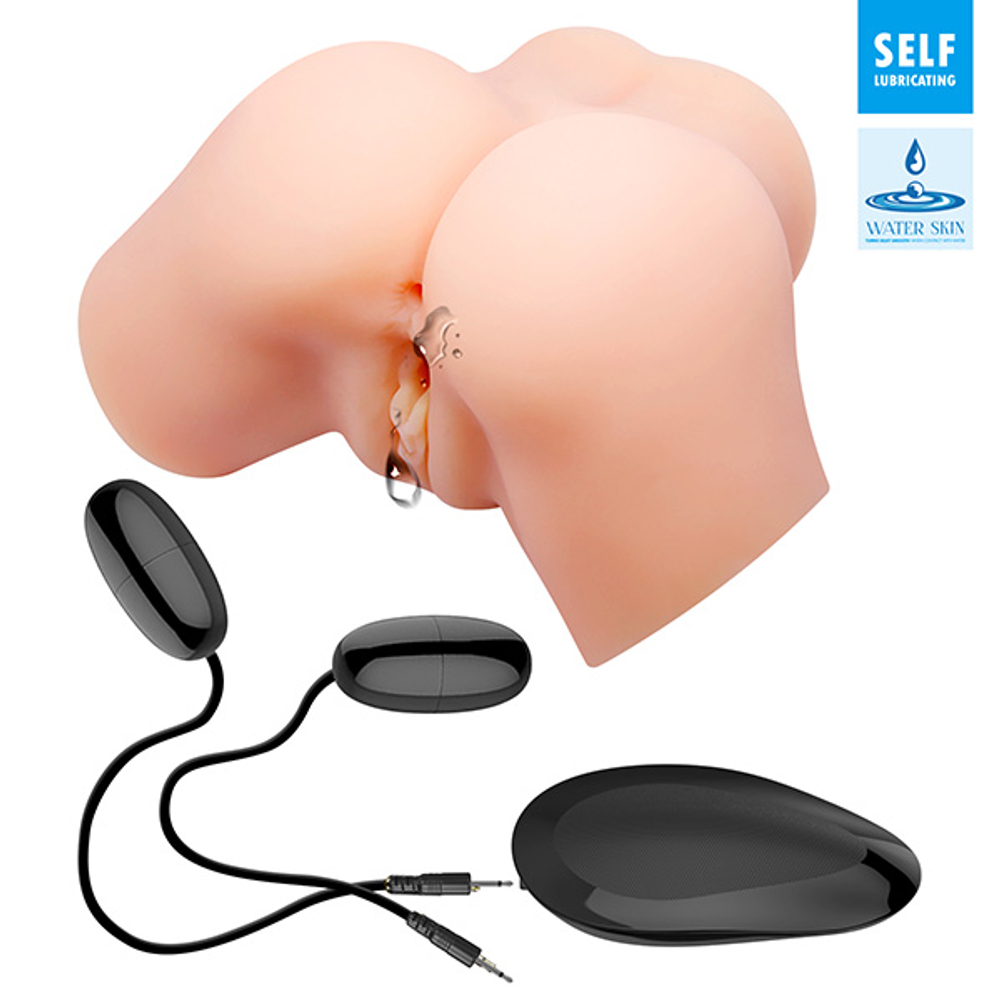 Вибромастурбатор мини-полуторс 23х17,5х12,5см (вагина и анус) Baile Crazy Bull Samantha Realistic BM-00900T71ZK