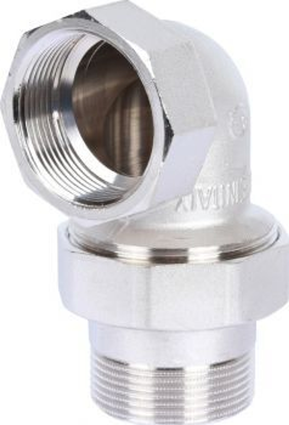 Сгон угловой НИКЕЛЬ 3/4'' STOUT 479