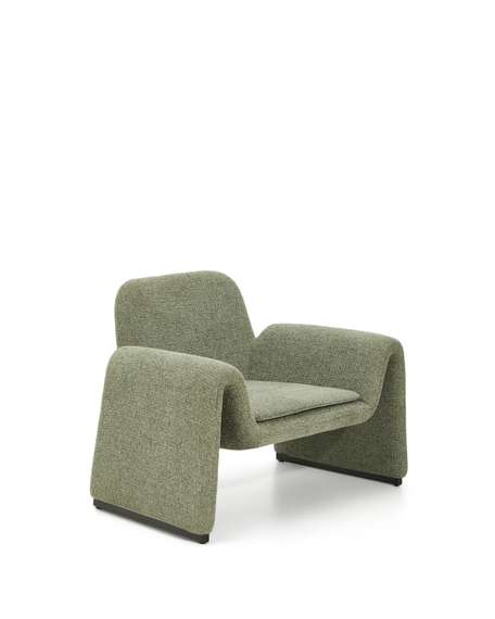 Кресло Melvia из зеленого шенилла