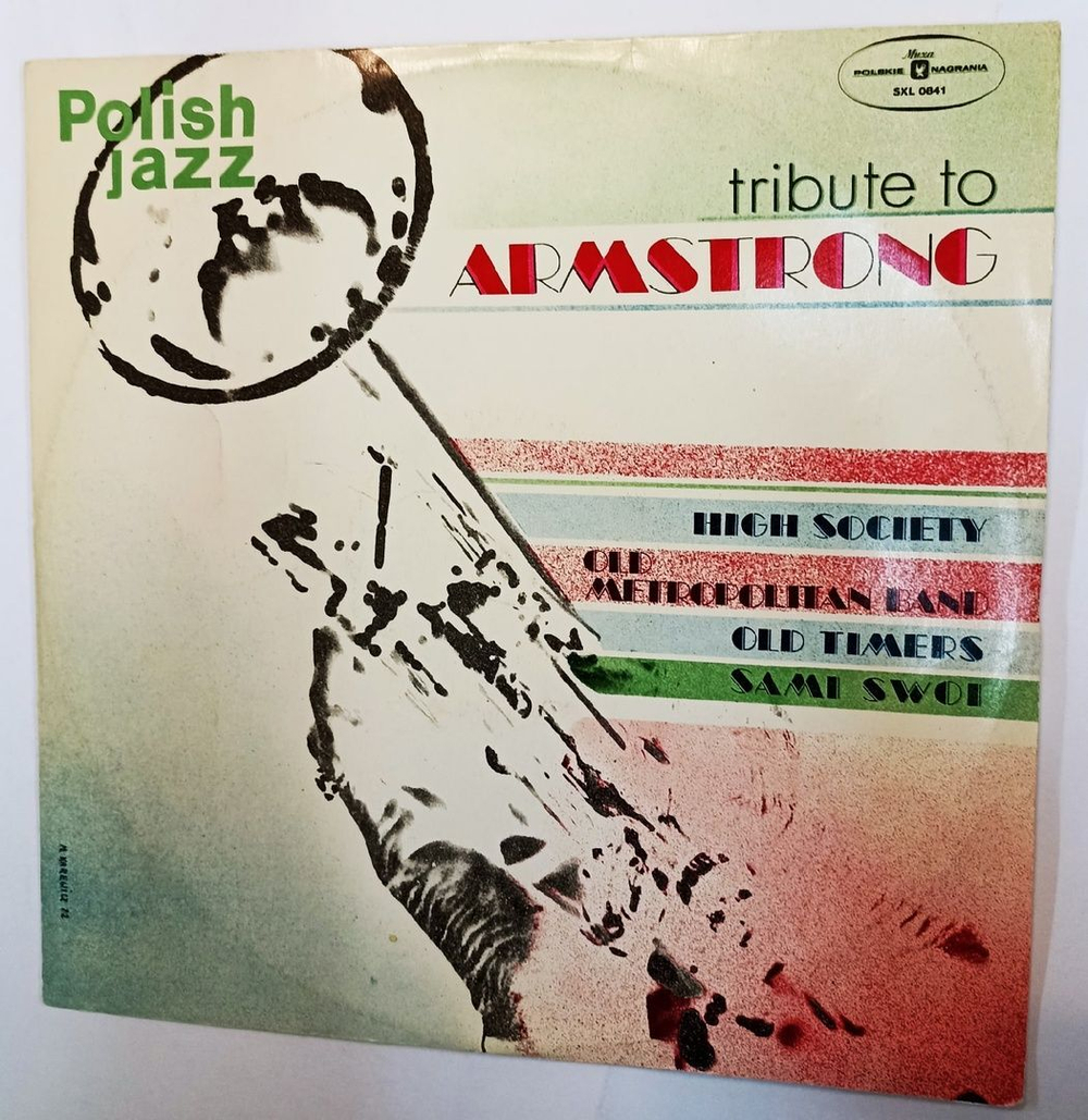 Винтажная виниловая пластинка Old Timers, Sami Swoi, Old Metropolitan Band, High Society Tribute To Armstrong