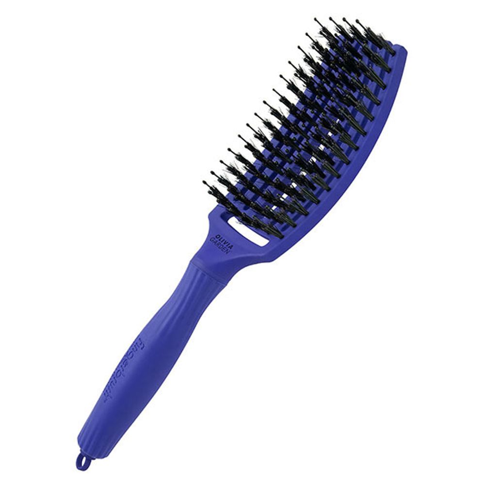 Щетка для укладки Fingerbrush Care Iconic Boar&Nylon BLUE JEANS ID1834 - 6