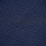 Халат из многослойного муслина темно-синего цвета из коллекции essential, размер m