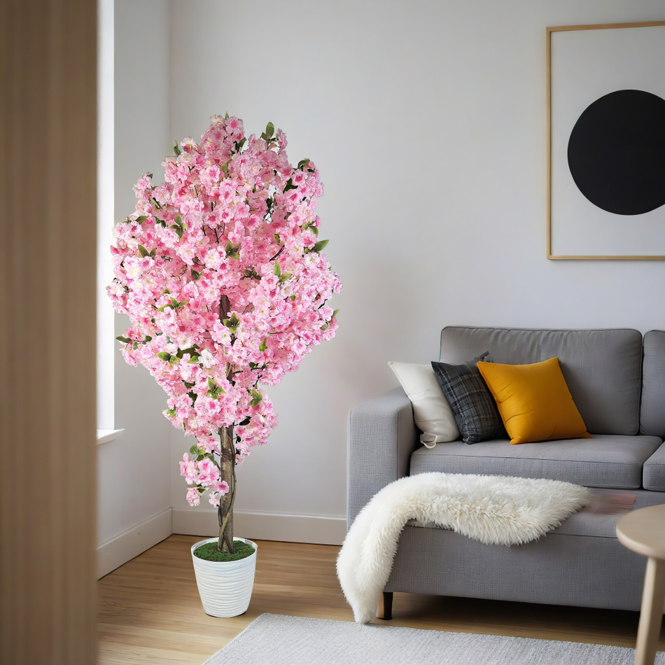 Искусственная Сакура розовая 170см
