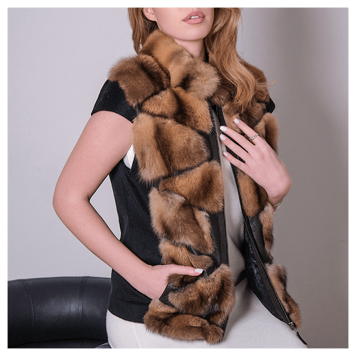 Жилет из меха соболя «Душегрея соболья»