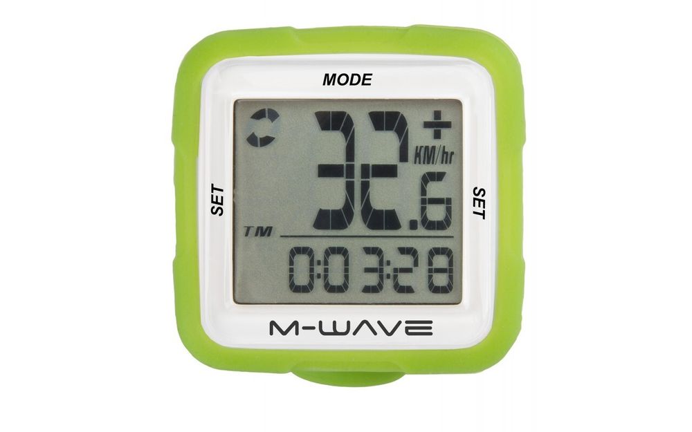 Велокомпьютер X-IV SILICON зеленыйM-WAVE