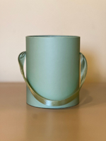 Шляпная коробка без крышки 12х13см Цвет: Нежно зеленый.