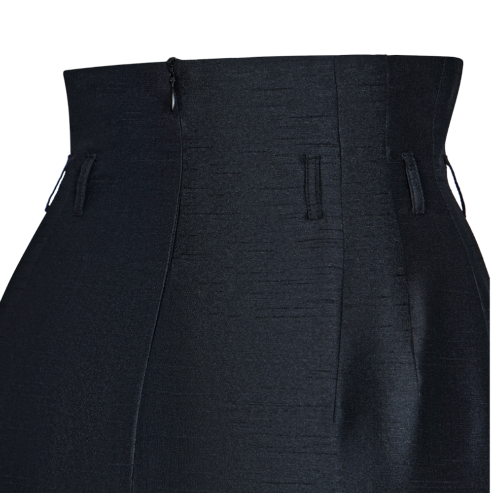 Юбка миди с завышенной талией из шелка