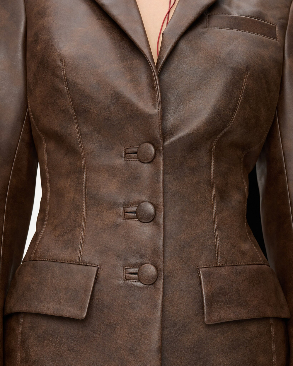 Жакет из экокожи