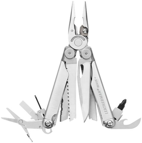 Мультитул пассатижи LEATHERMAN Wave plus (832524/832526/832563) с чехлом серебристый