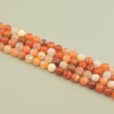 Нитка Сердолик 39 см. 7,5 мм. (Без замка)