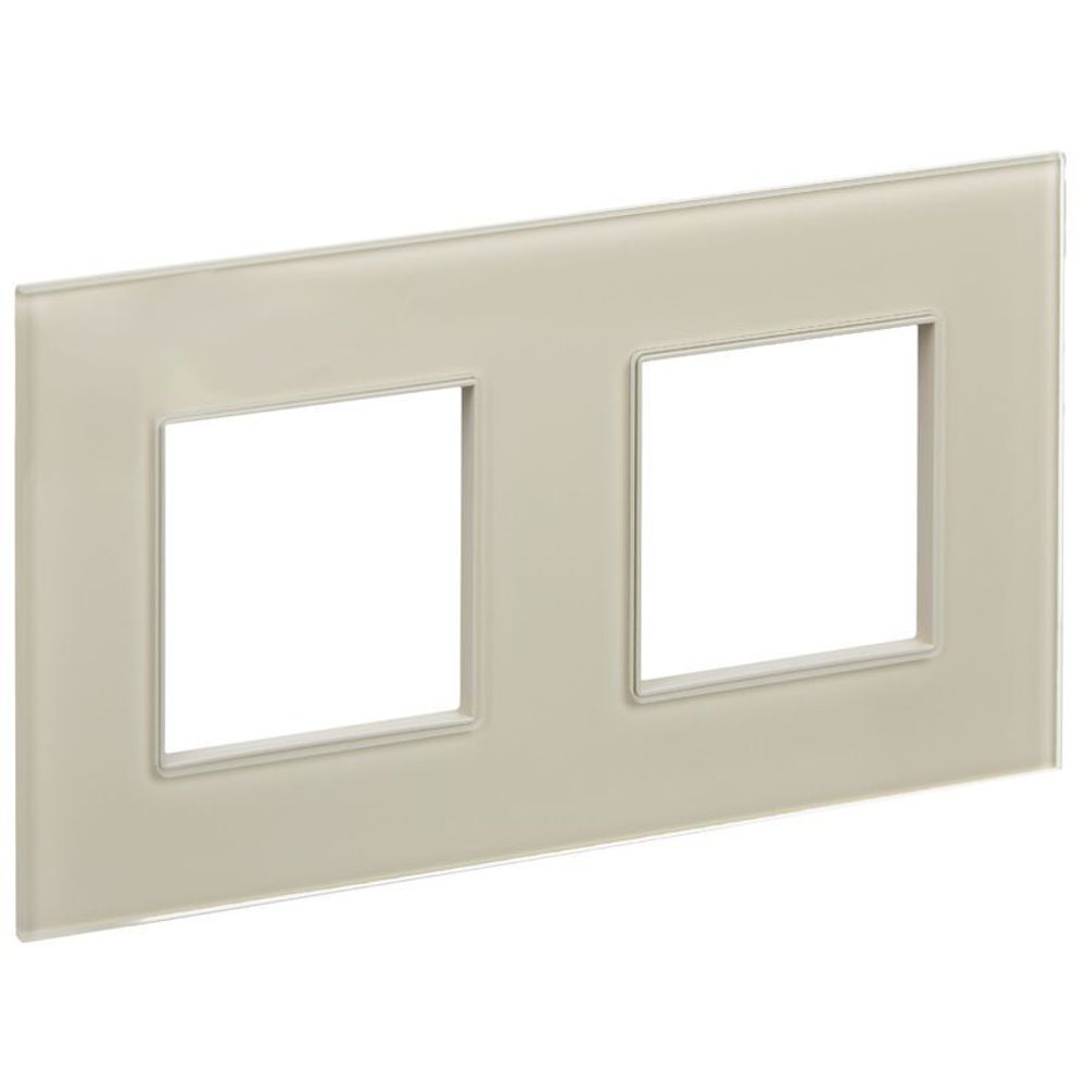 Рамка 2-м SKANDY SK-F22B стекло беж. IEK SK-M22-G-K10