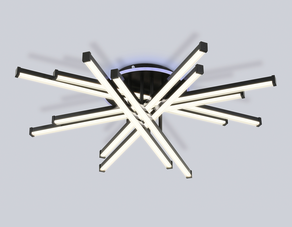 FL6276 BK 119W черный 3000K-6400K+RGB 800*800*165 (ПДУ ИК)