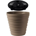 Кашпо для цветов пластиковое 1,4л d-14,5см «Бархан» Фраппе