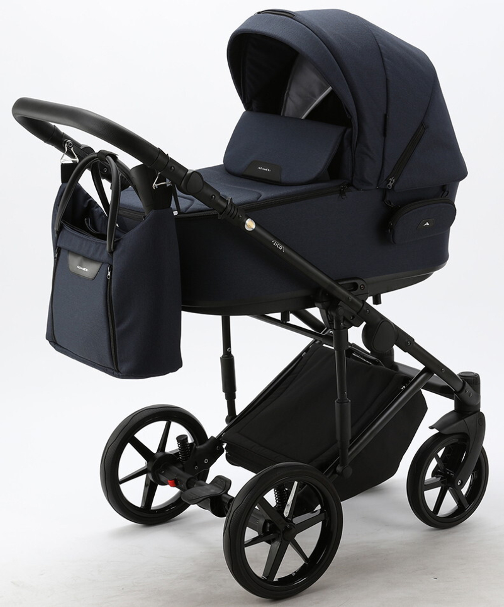Детская коляска Adamex Zico 3 в 1 Z-TK12 ТЕМНО-СИНИЙ