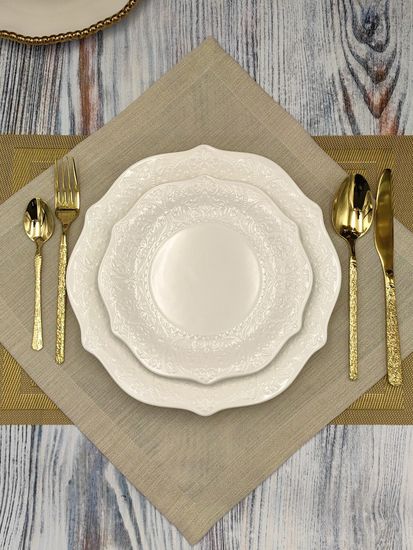 Набор столовых ложек 6 шт. из нержавеющей стали "Рельеф"