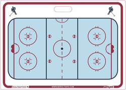 Тактическая хоккейная доска TOPO RIGID 51x71 см