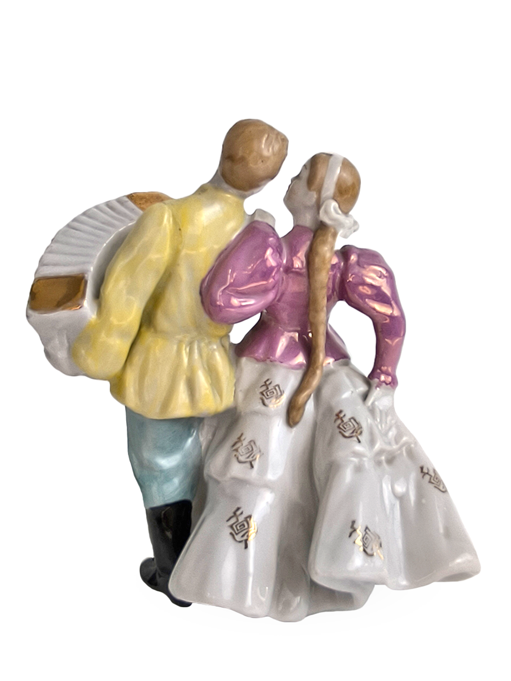 Фарфоровая статуэтка "Уральская кадриль" Дулево