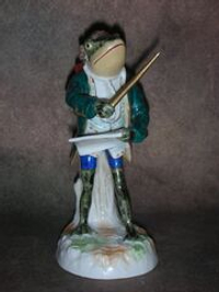 Статуэтка. Фарфор. Лягушка дирижёр. Sitzendorf. Германия