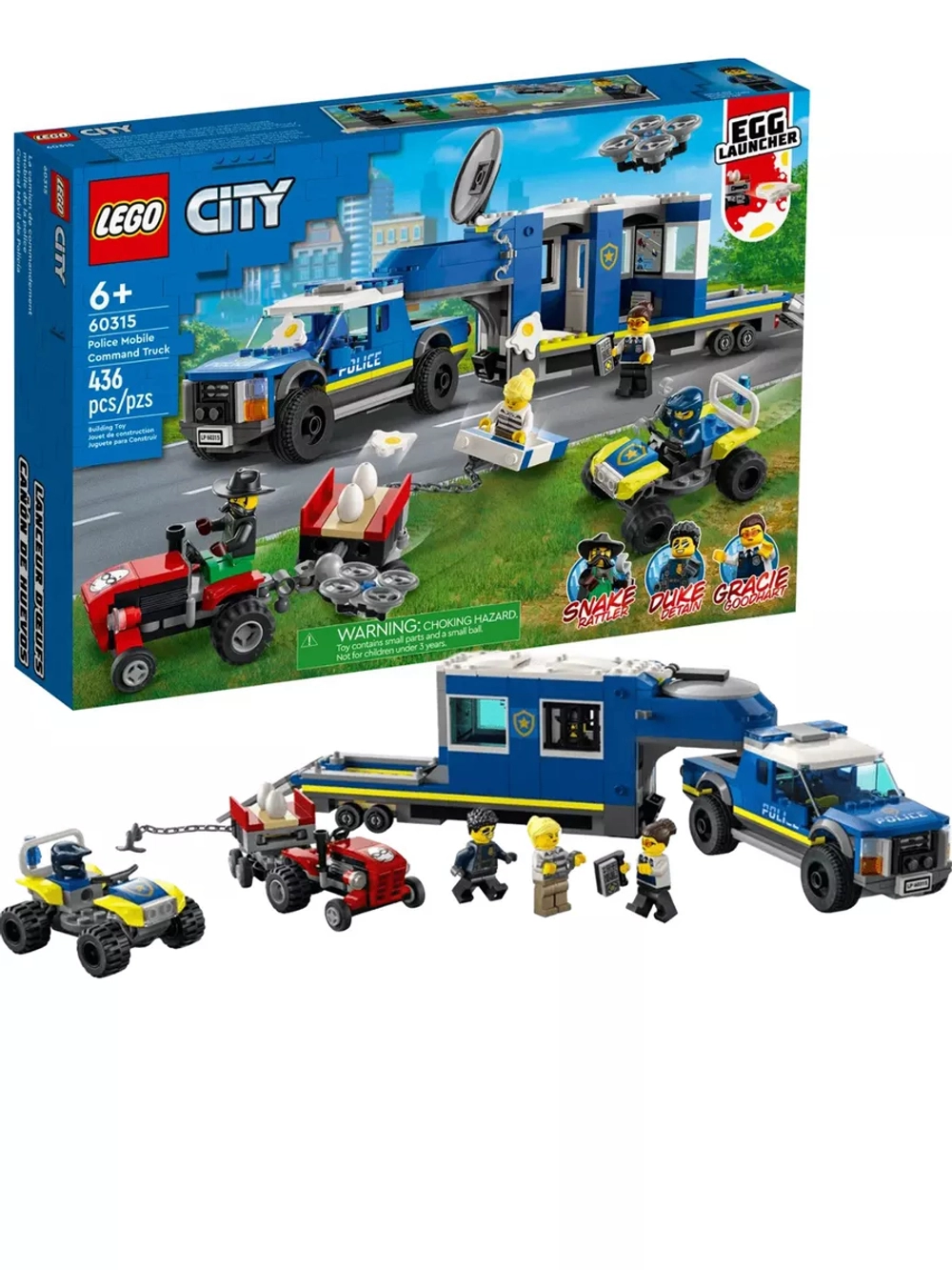 Лего 60315 Полицейский мобильный командный трейлер Lego City