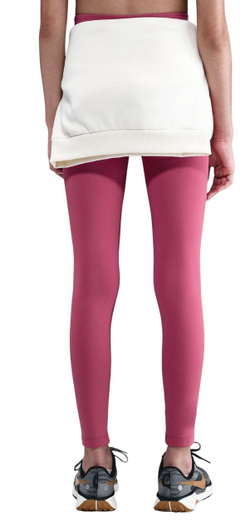 Брюки для девочки теннисные Nike Kids One Dri-Fit Tight - sweet beet/white