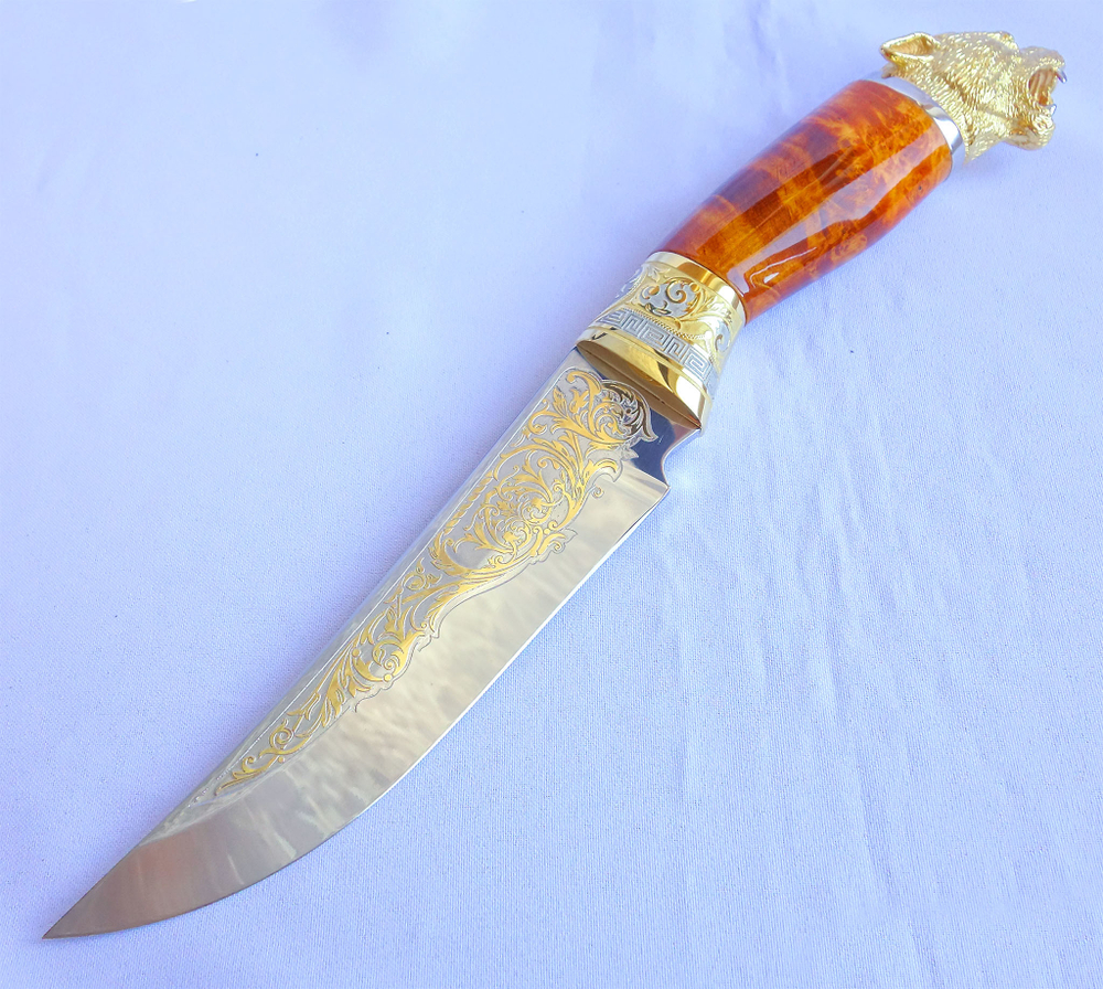 Нож "с головой пантеры №2"