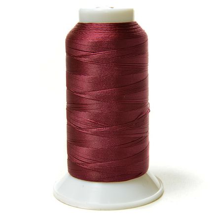 Нитки швейные капрон Russia 50к(60) 1000м, бордовый [138]