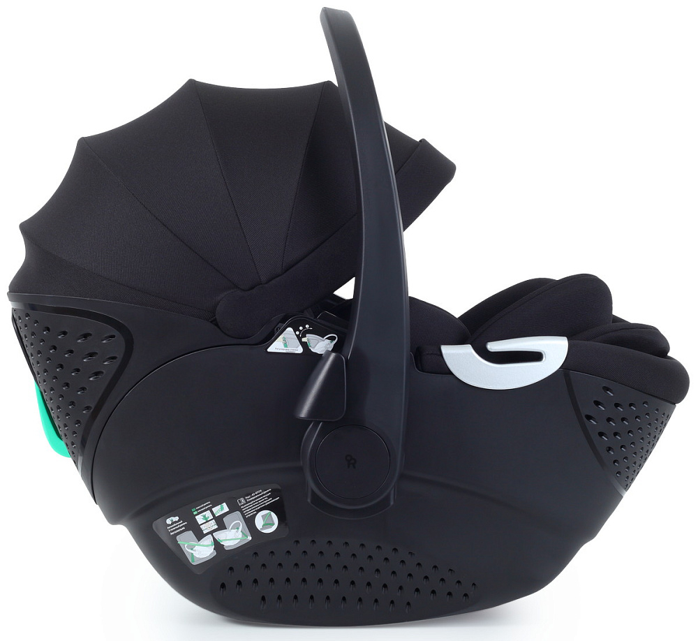 Детская коляска Rant Teo Soft 3 в 1 с автокреслом Aster Zero Black Cloud