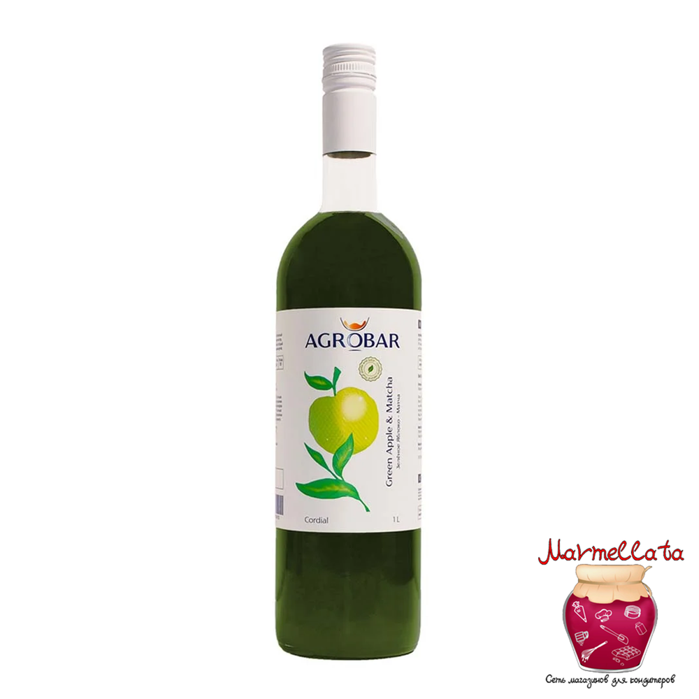Кордиал т.м. AGROBAR &quot;Зеленое яблоко-Матча&quot;, 1 л.