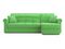Диван угловой с оттоманкой Палермо 1,4 - Velutto 31 зеленый/кант Velutto 31 зеленый