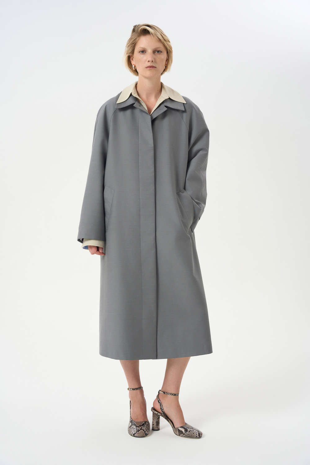Водоотталкивающий тренч из шерсти, Mackintosh