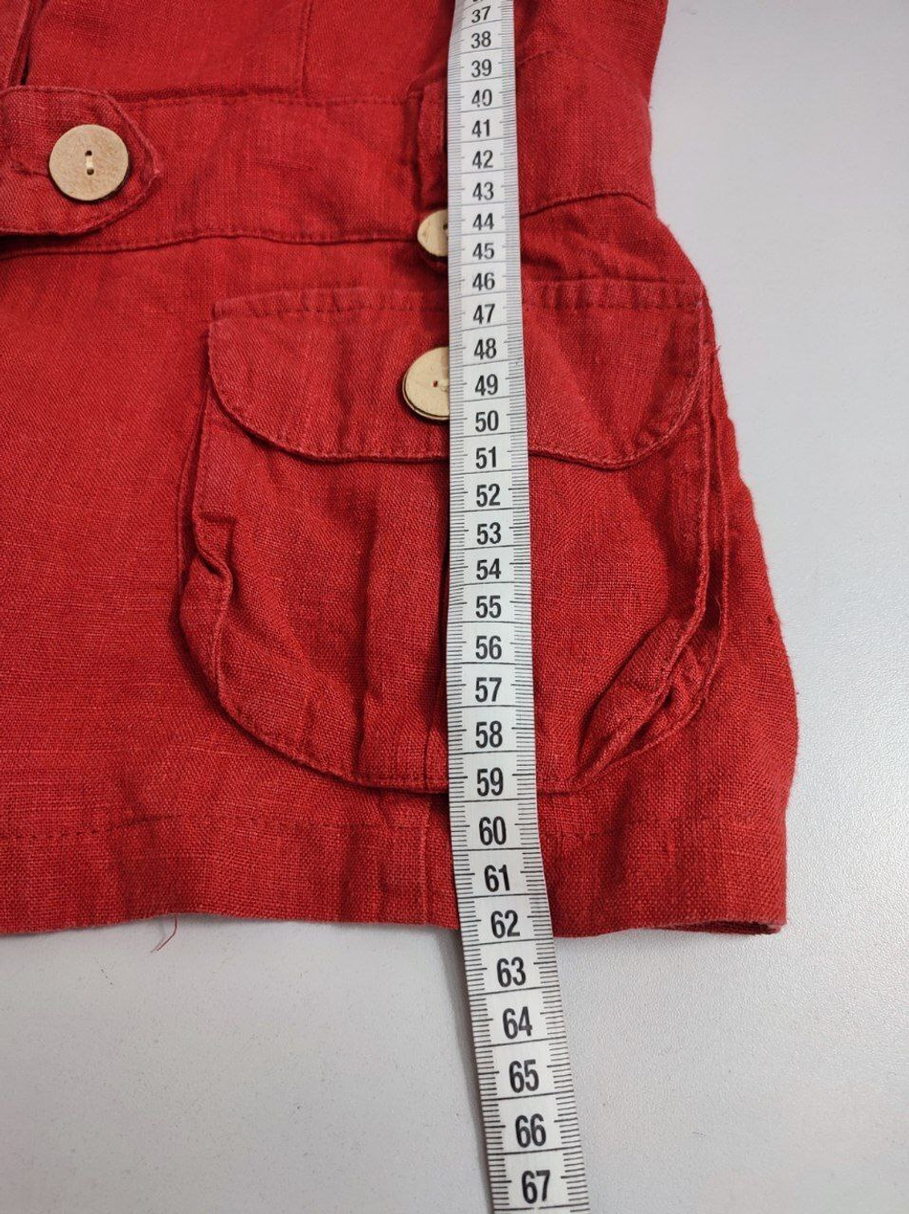 Жакет ЕвроСтиль яркий льняной 50 размер