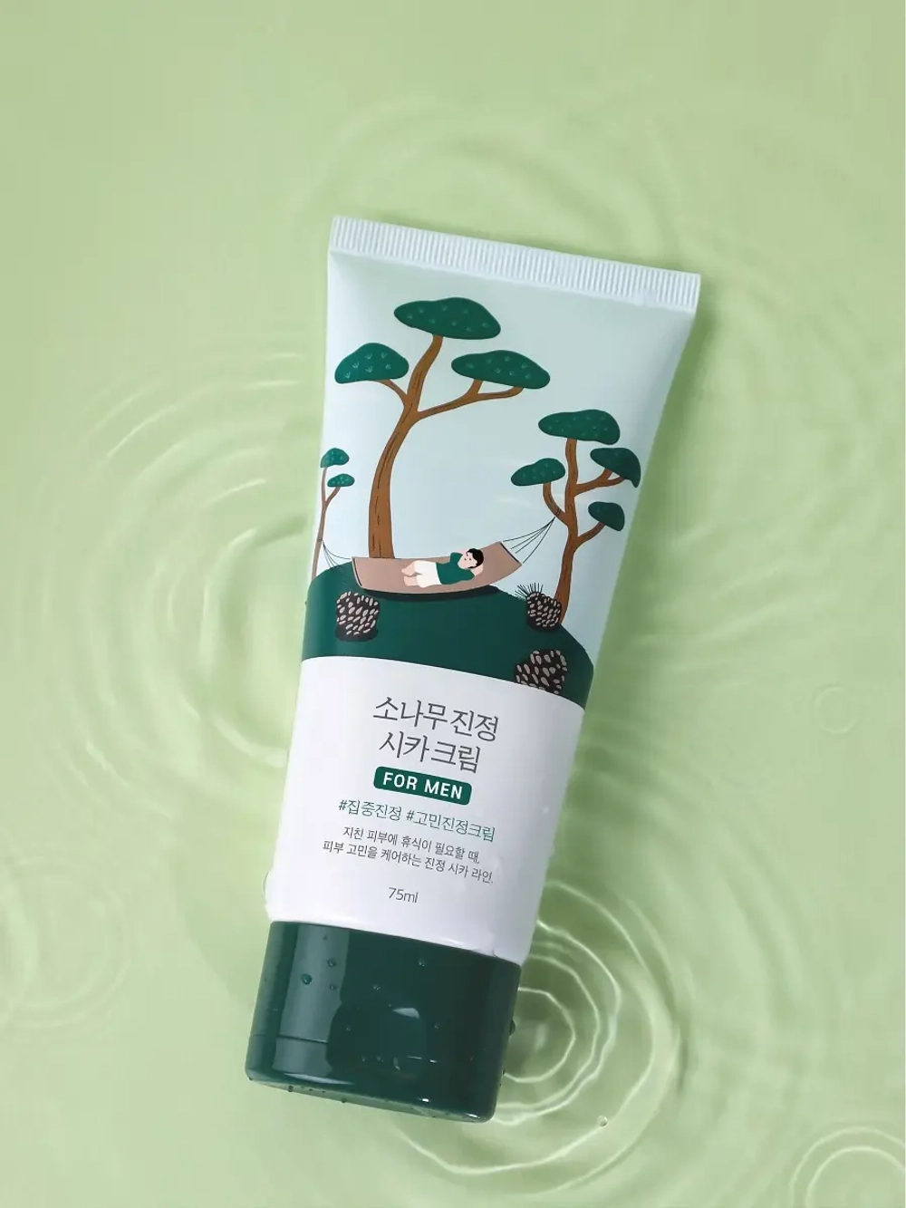 Round Lab Мужской увлажняющий крем с экстрактами сосны и центеллы For Men Pine Calming Cica Cream 75 мл