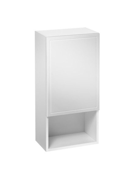 Подвесной шкаф Олимпия 400*750 с открытой полкой, матовый, арт. 00718