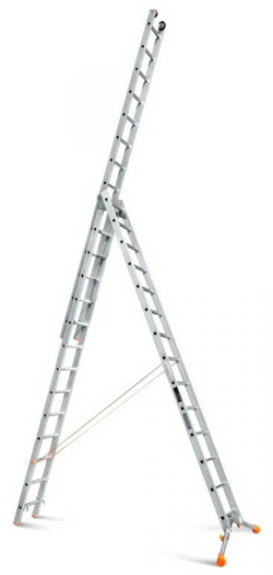 Лестница трехсекционная