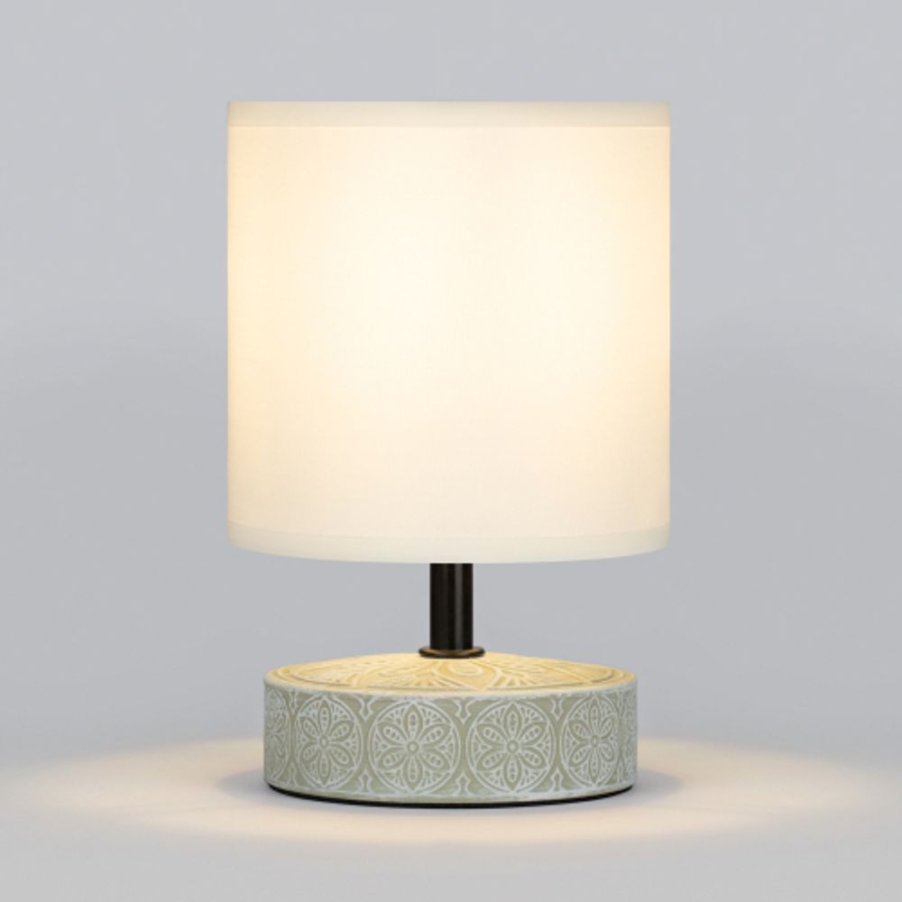 Настольная лампа Rivoli Eleanor 7070-501 1 * Е14 40 Вт керамика бежевая, белая | Rivoli