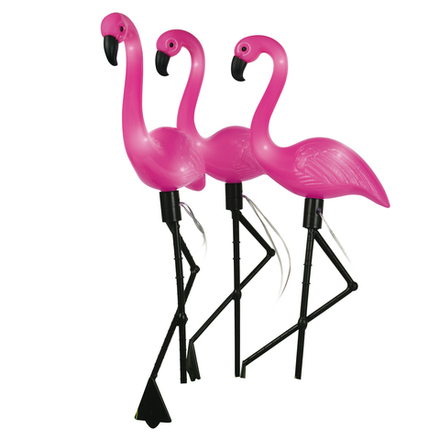 USL-S-833-PM530 FLAMINGO SET3 Садовый светильник на солнечной батарее Фламинго. в комплекте из 3 штук. 6 светодиодов. Белый свет. 1xАA Ni-Mh аккумулятор в-к. IP44. TM Uniel