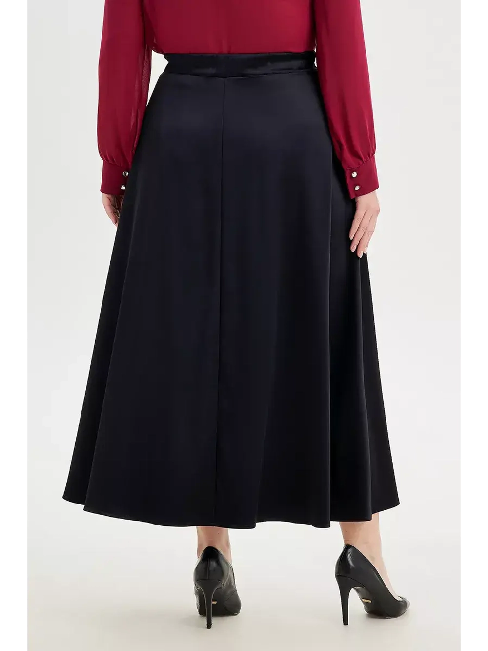 Юбка атласная макси