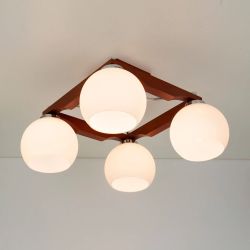 Citilux Ариста CL164341 Люстра деревянная Темный Орех