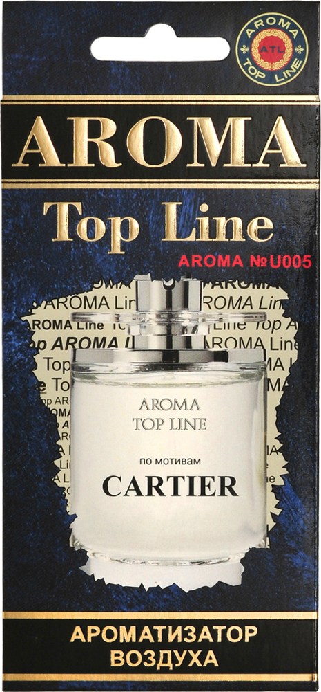 Ароматизатор для автомобиля AROMA TOP LINE №u005 eau de CARTIER картон