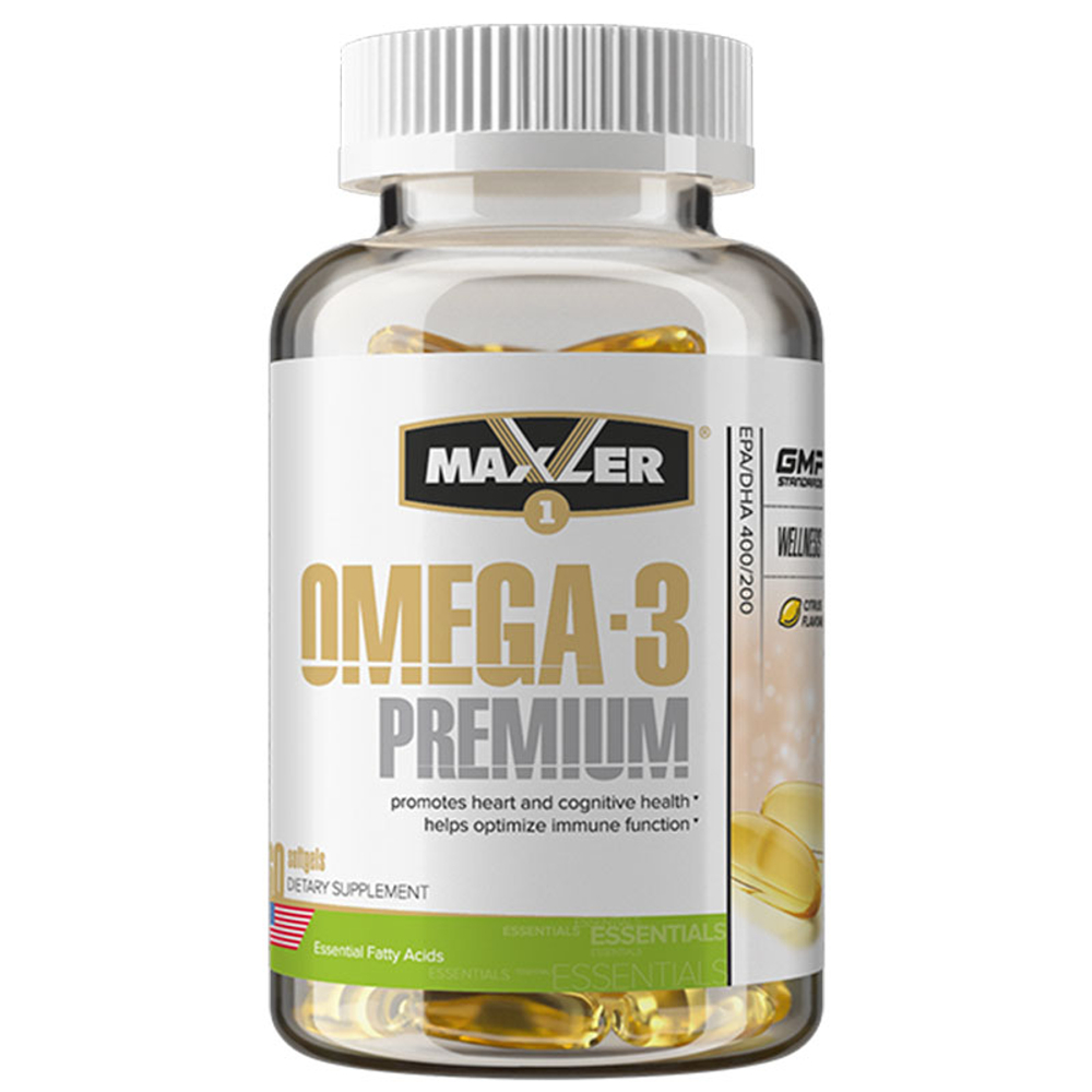 Maxler Omega-3 Premium с ароматом цитруса (60 капс.) [M]