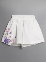 Осенний костюм для девочки, лонгслив и шорты