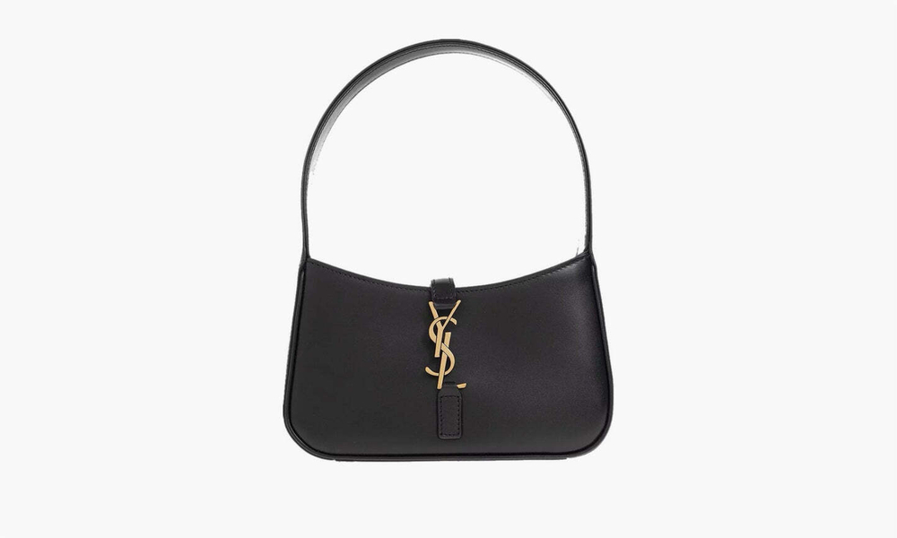 Сумка Saint Laurent Le 5 À 7 Mini Smooth Leather Hobo Bag "Noir"