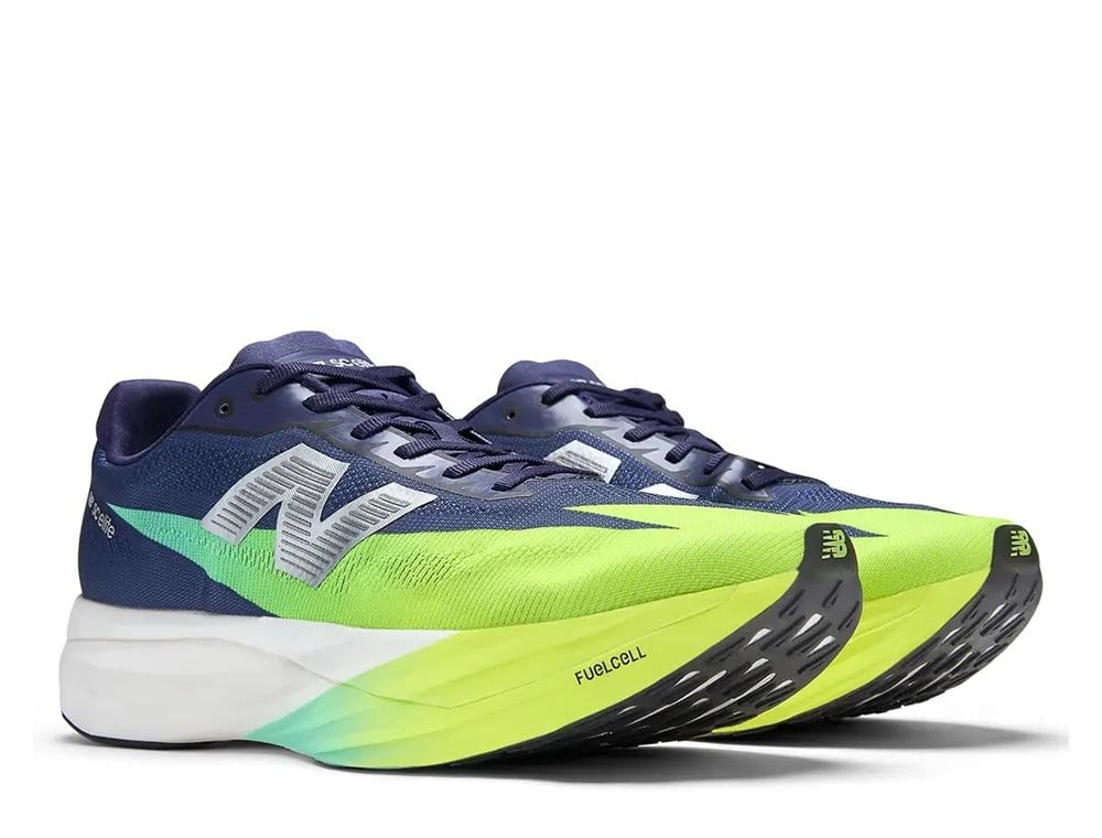 Кроссовки для бега мужские New Balance Fuelcell SuperComp Elite v5 M Тёмно-синий-Лайм