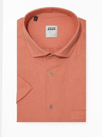 Сорочка мужская короткий рукав, хлопок, лен ZEER 77441 11