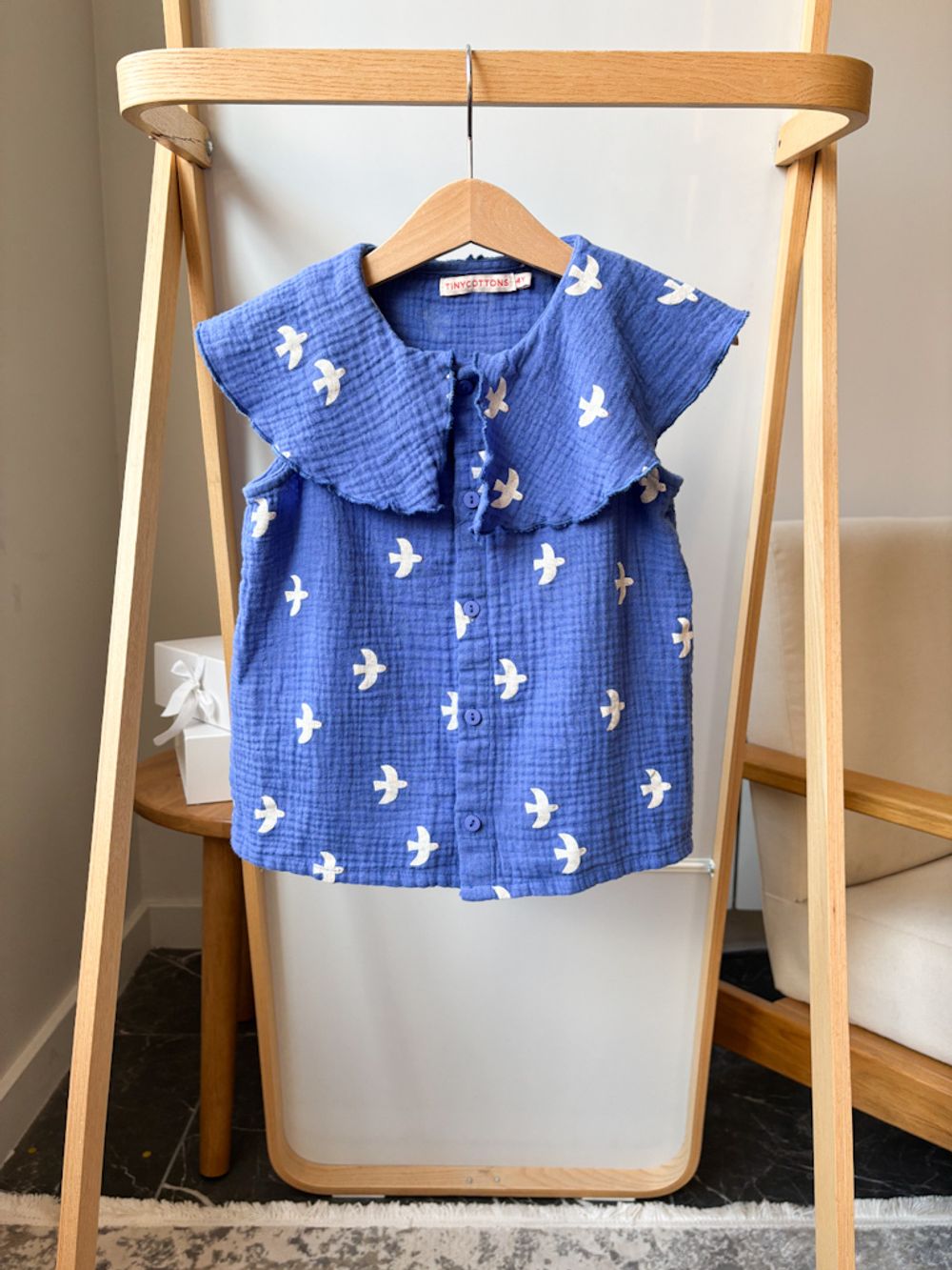 Хлопковая блузка Tinycottons, 104