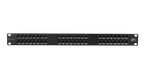 Патч-панель  NikoMax NMC-RP48UE2-1U-BK