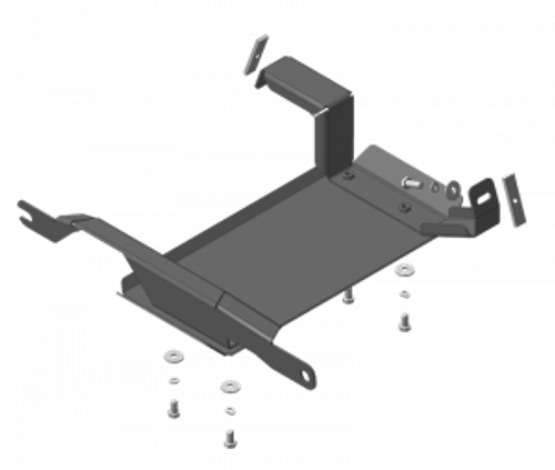 Усиленная защита Motodor задн. дифференциала. 3 мм, сталь. для Haval H8 2015-2020 арт.13112