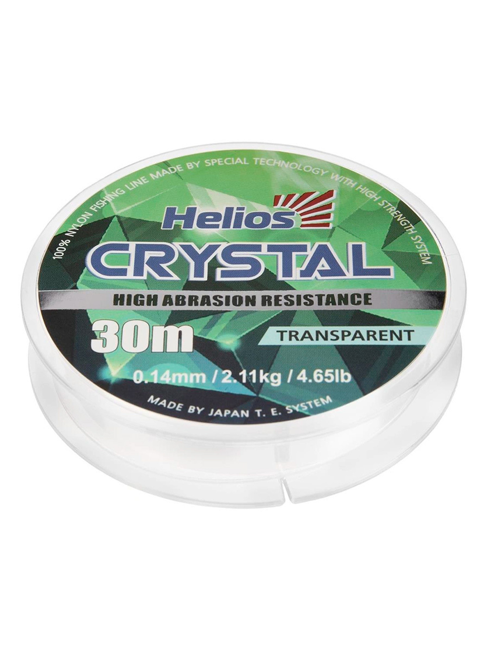 Леска для рыбалки Helios CRYSTAL Nylon Transparent 0,14mm/30 (HS-CT 0,14/30)
